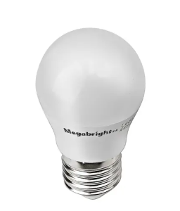 AMPOLLETA LED 5W E27 3000K BOLA G45 MEGABRIGHT AMPOLLETA LED 5W E27 3000K BOLA G45 MEGABRIGHT
